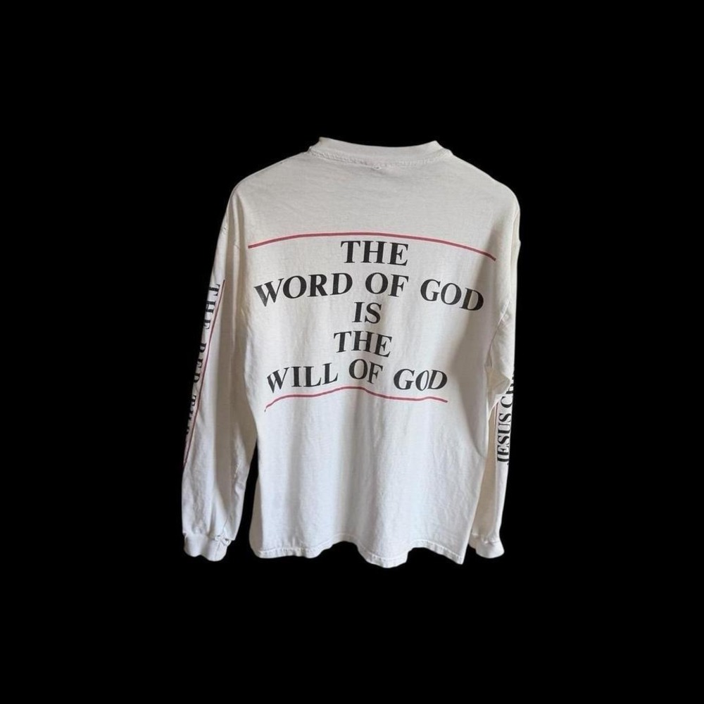Vintage 90's Jesus The Master Key Long Sleeve Shirt Large Distressed Word Of God